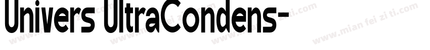 Univers UltraCondens字体转换